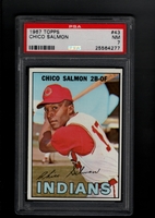 1967 Topps #043 Chico Salmon PSA 7 NM CLEVELAND INDIANS